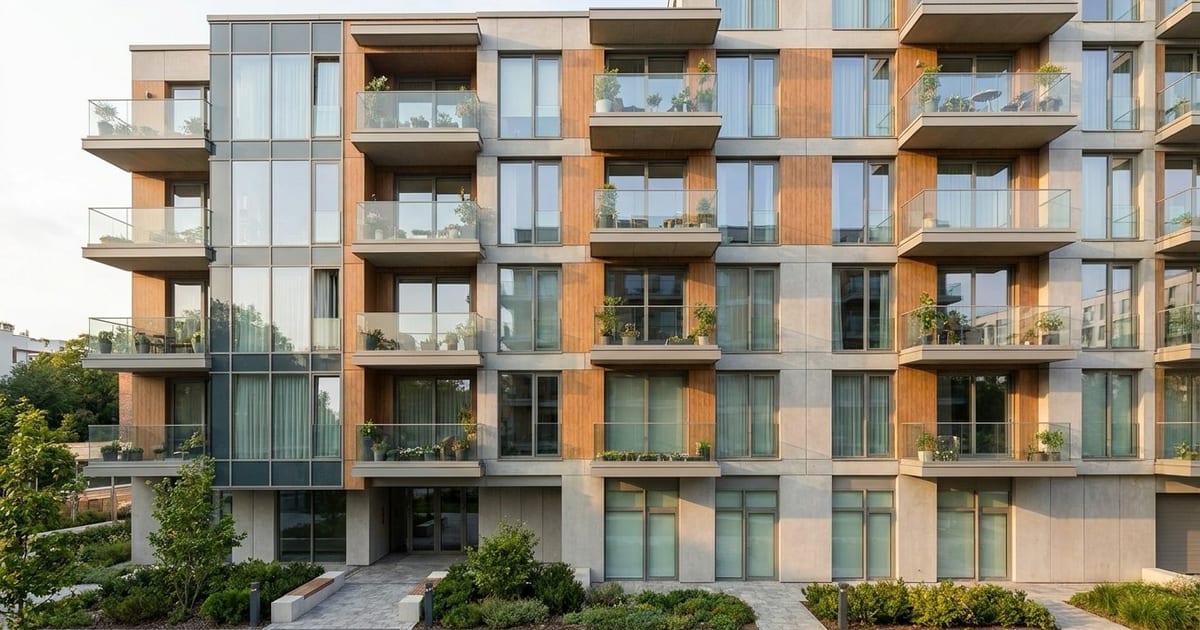 Immeuble en copropriété et clés, symbolisant les aides pour locataires et copropriétés